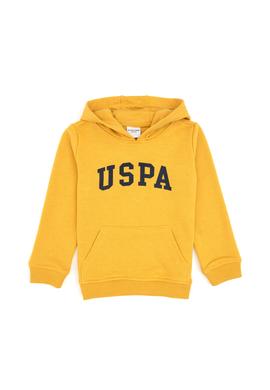 Erkek Çocuk Sarı Kapüşonlu Basic Sweatshirt - 50314005067