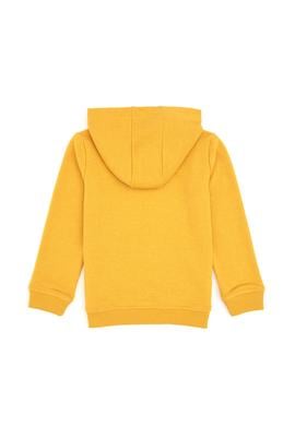 Erkek Çocuk Sarı Kapüşonlu Basic Sweatshirt - 50314005067