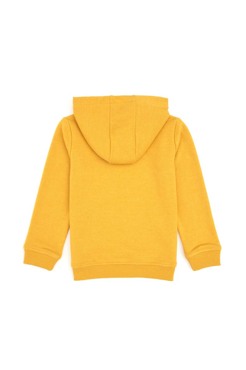 Erkek Çocuk Sarı Kapüşonlu Basic Sweatshirt