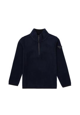 Erkek Çocuk Lacivert Fermuar Yaka Sweatshirt - 50313841118