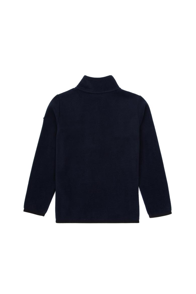 Erkek Çocuk Lacivert Fermuar Yaka Sweatshirt - 50313841118