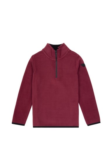 Erkek Çocuk Bordo Yarım Femruarlı Polar Sweatshirt