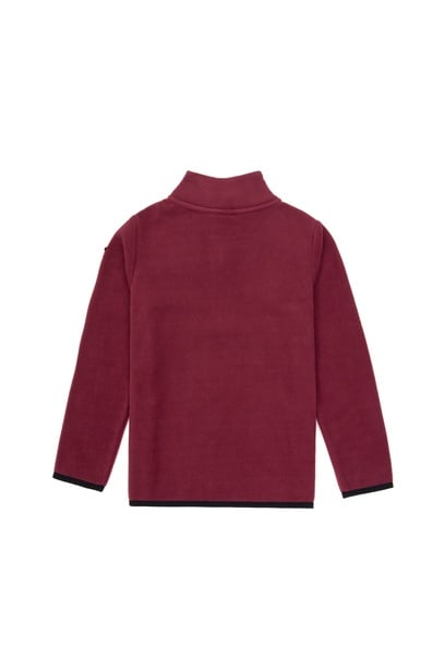 Erkek Çocuk Bordo Yarım Femruarlı Polar Sweatshirt