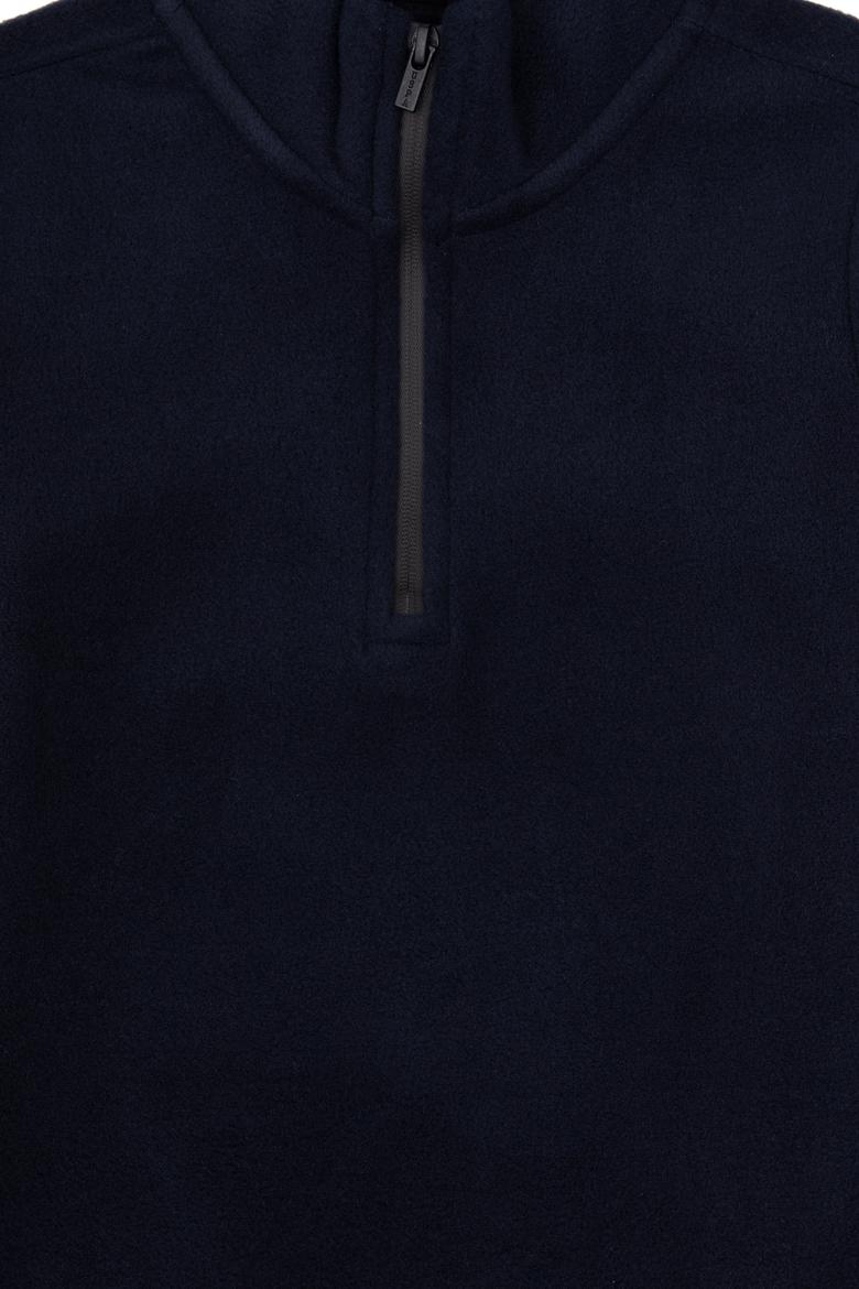 Erkek Çocuk Lacivert Fermuar Yaka Sweatshirt - 50313841118