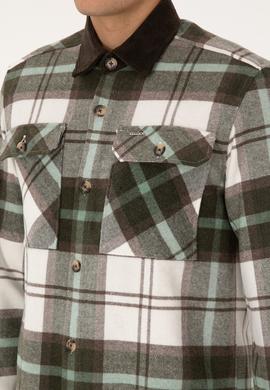 Erkek Açık Haki Uzun Kollu Gömlek - 50308257025