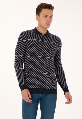 Erkek Lacivert Kazak - 50308284014