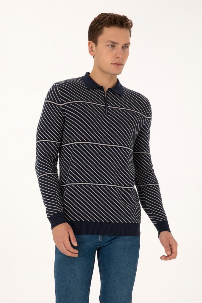 Erkek Lacivert Kazak