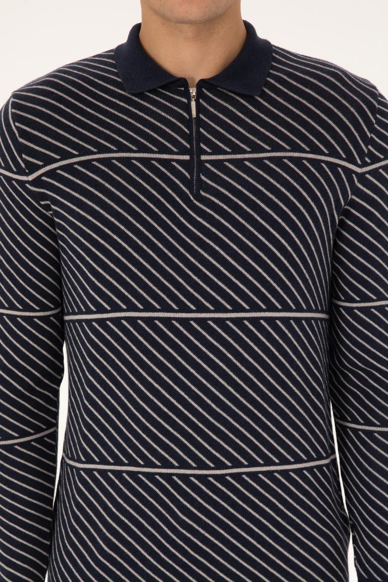 Erkek Lacivert Kazak - 50308284014