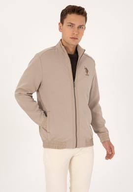 Erkek Koyu Bej Örme Hırka - 50309988034