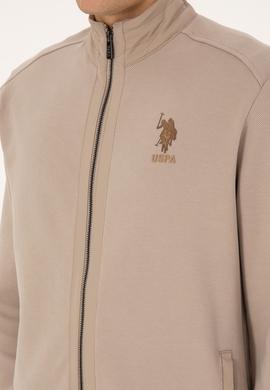 Erkek Koyu Bej Örme Hırka - 50309988034