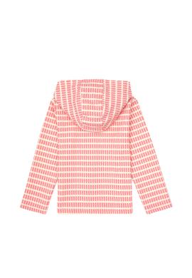 Kız Çocuk Neon Pembe Kapüşonlu Fermuarlı Sweatshirt - 50314266002