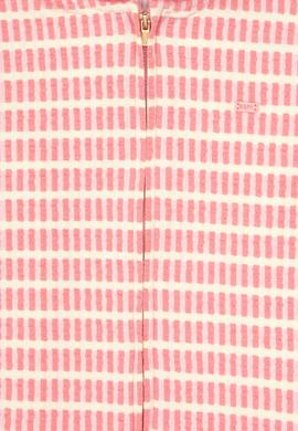 Kız Çocuk Neon Pembe Kapüşonlu Fermuarlı Sweatshirt - 50314266002