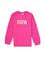 Kız Çocuk Pembe Bisiklet Yaka Basic Sweatshirt