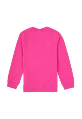 Kız Çocuk Pembe Bisiklet Yaka Basic Sweatshirt - 50317883004