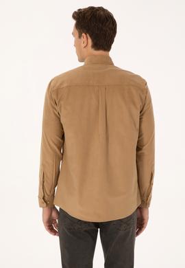 Erkek Hardal Uzun Kollu Gömlek - 50315915024