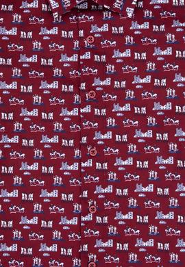 Erkek Çocuk Bordo Uzun Kollu Gömlek - 50316732013