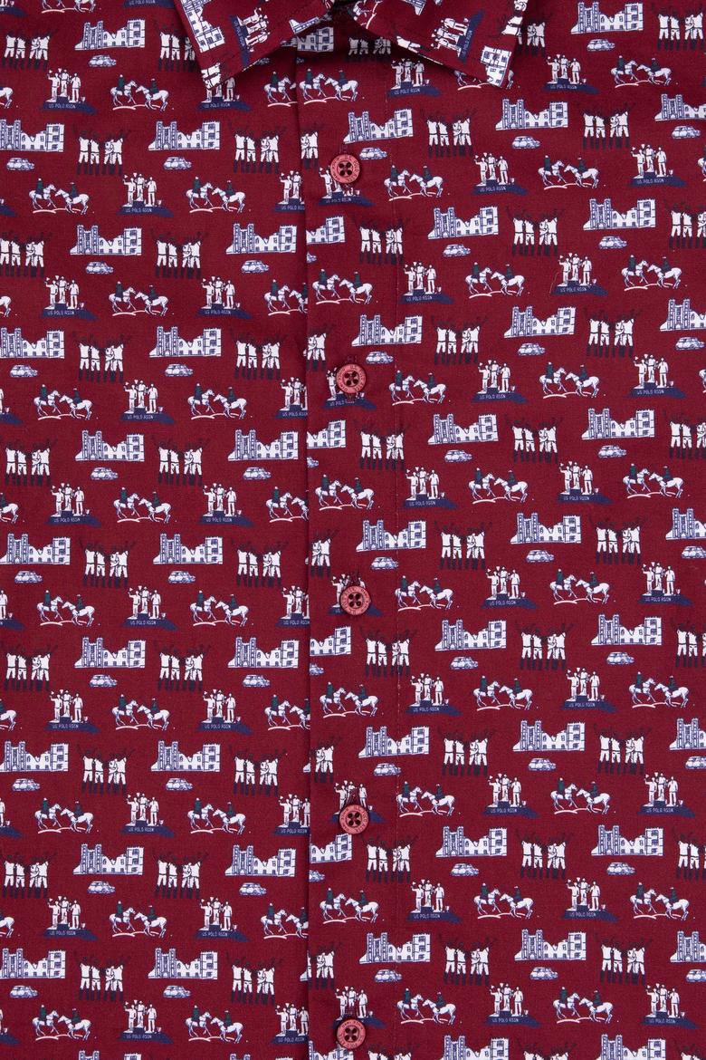 Erkek Çocuk Bordo Uzun Kollu Gömlek - 50316732013