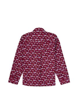 Erkek Çocuk Bordo Uzun Kollu Gömlek - 50316732013