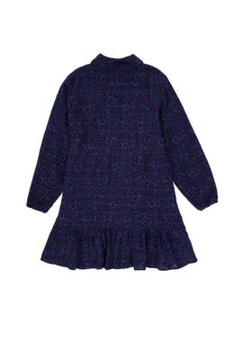 Kız Çocuk Lacivert Dokuma Elbise - 50314351001