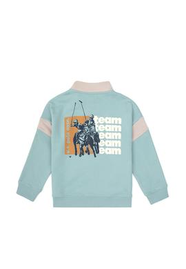 Erkek Çocuk Mint Yarım Fermuarlı Sweatshirt - 50316610005