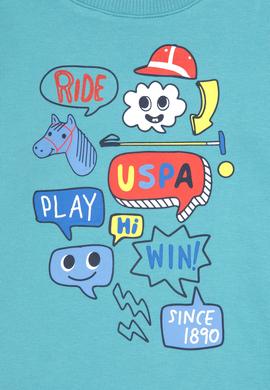 Erkek Çocuk Mint Bisiklet Yaka Sweatshirt - 50316519016