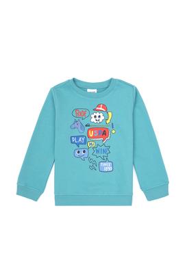 Erkek Çocuk Mint Bisiklet Yaka Sweatshirt - 50316519016