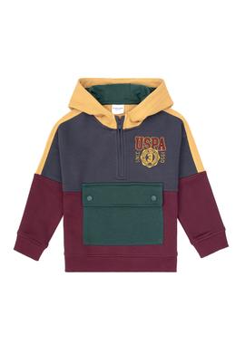 Erkek Çocuk Bordo Kapüşonlu Sweatshirt - 50308541018