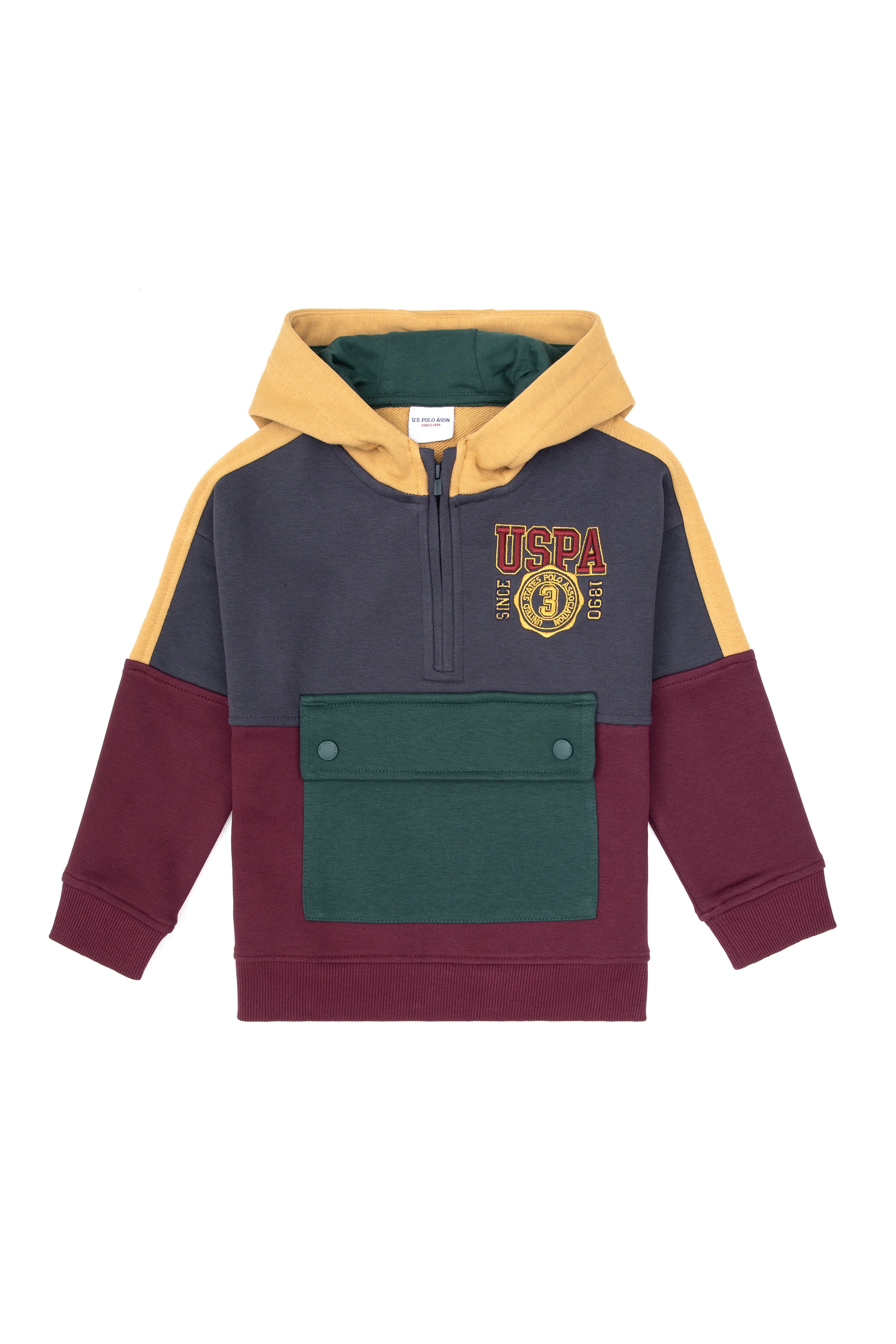 Erkek Çocuk Bordo Kapüşonlu Sweatshirt - Image 1