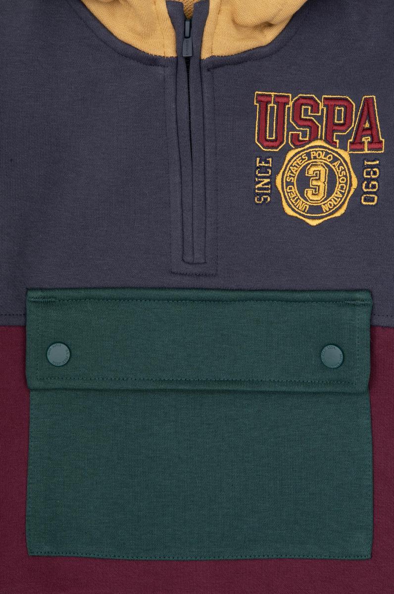 Erkek Çocuk Bordo Kapüşonlu Sweatshirt