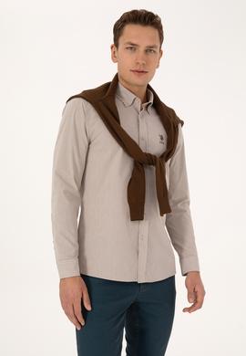 Erkek Taş Uzun Kollu Gömlek - 50308522017