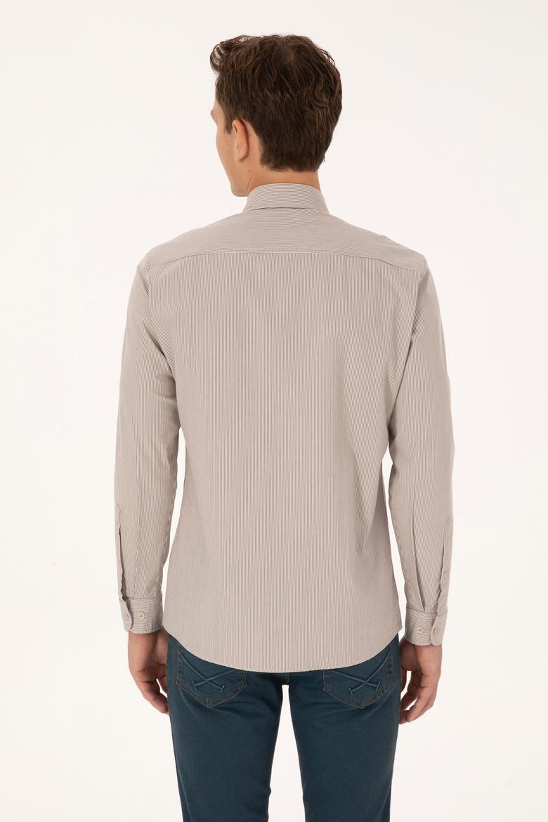 Erkek Taş Uzun Kollu Gömlek - 50308522017