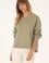 Kadın Açık Haki Bisiklet Yaka Sweatshirt