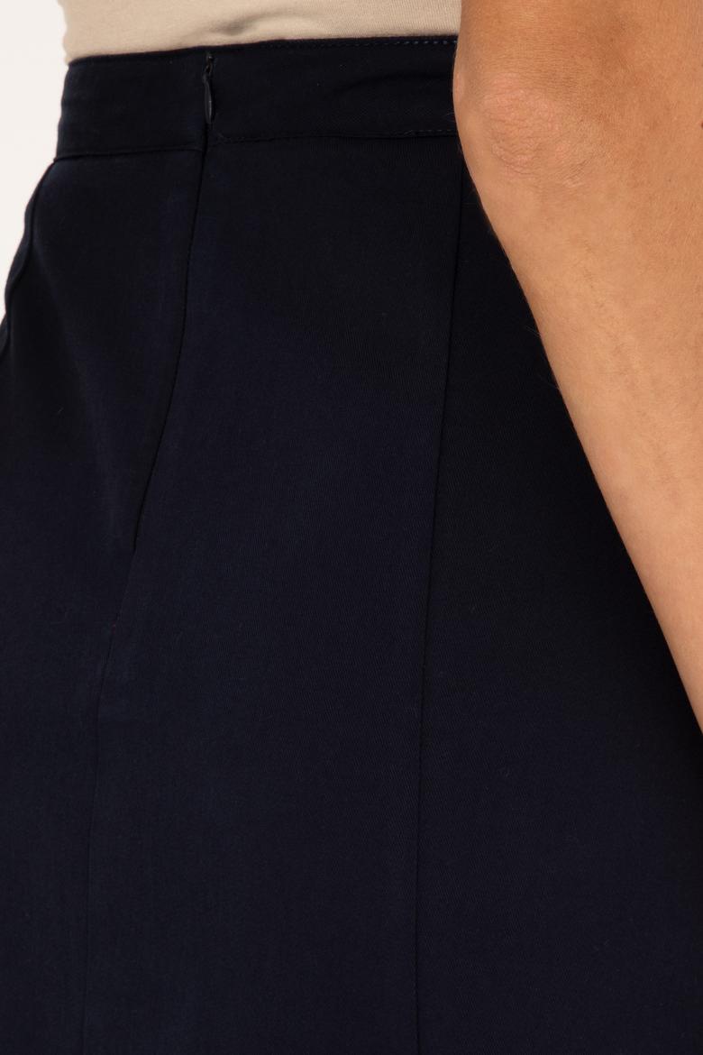 Kadın Lacivert Dokuma Etek - 50310882011