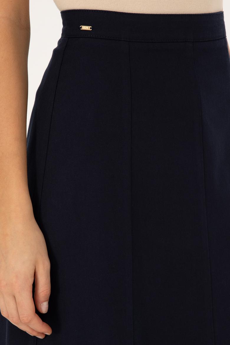 Kadın Lacivert Dokuma Etek - 50310882011