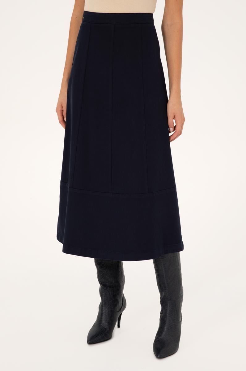 Kadın Lacivert Dokuma Etek