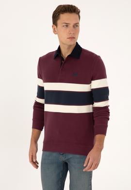 Erkek Bordo Sweatshirt - 50308897026
