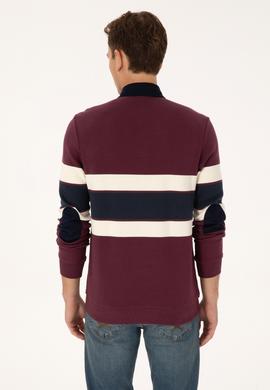 Erkek Bordo Sweatshirt - 50308897026
