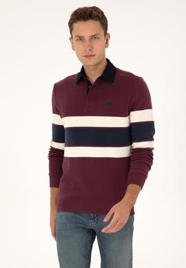 Erkek Bordo Sweatshirt - 50308897026