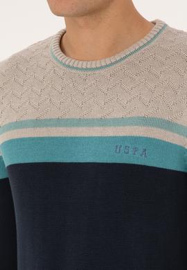 Erkek Açık Lacivert Kazak - 50307826007