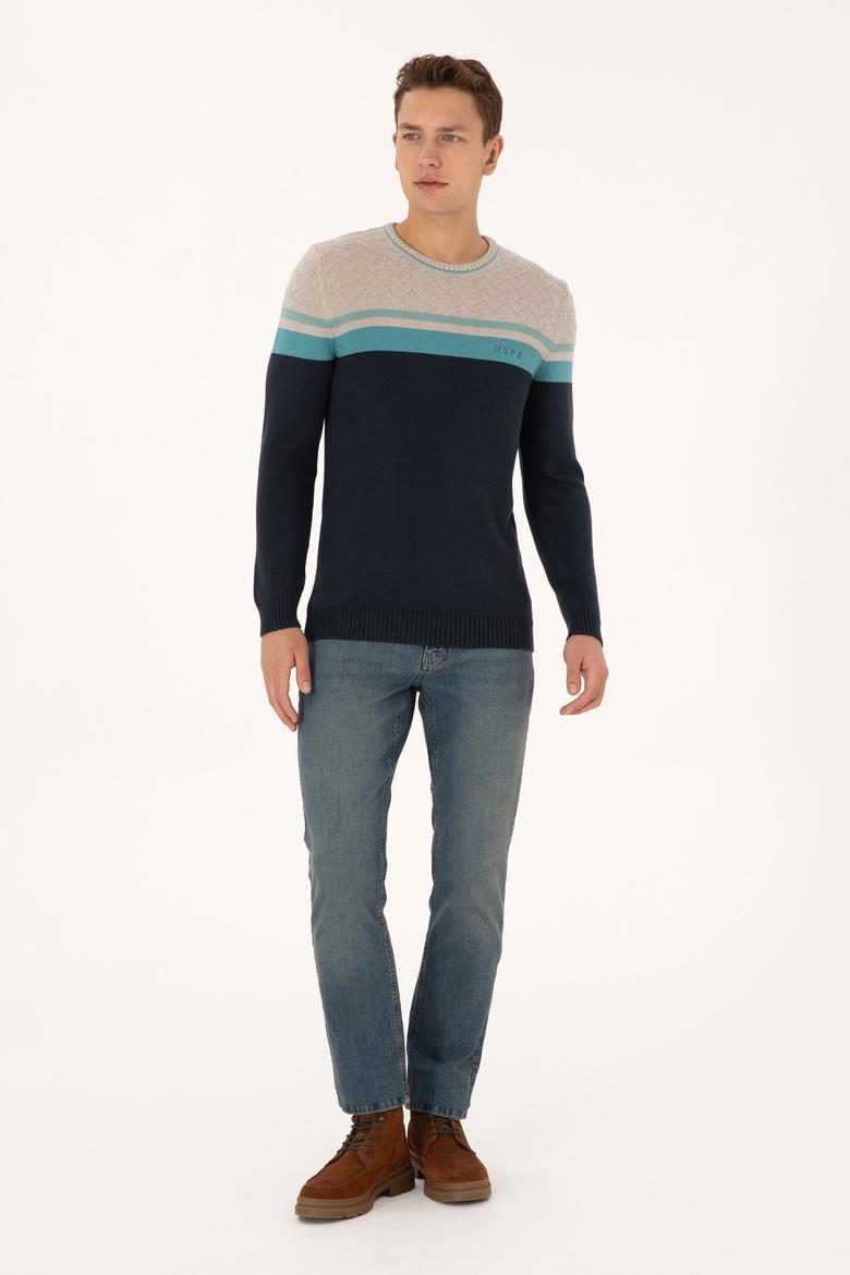 Erkek Açık Lacivert Kazak - 50307826007