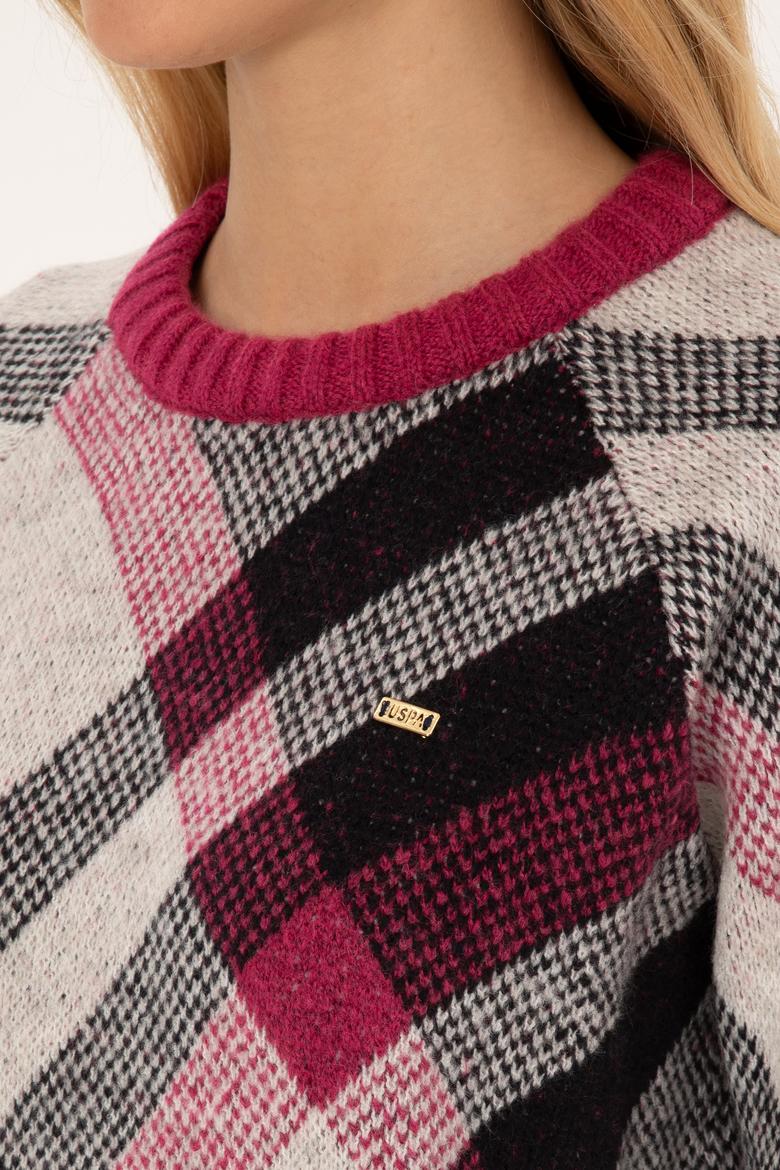 Kadın Taş Bisiklet Yaka Kazak - 50308923007