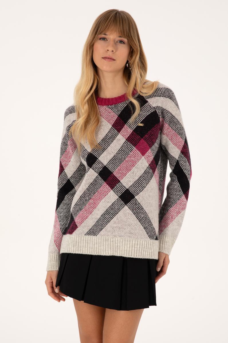 Kadın Taş Bisiklet Yaka Kazak