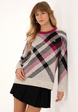 Kadın Taş Bisiklet Yaka Kazak - 50308923007