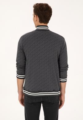 Erkek Gri Örme Hırka - 50309985009