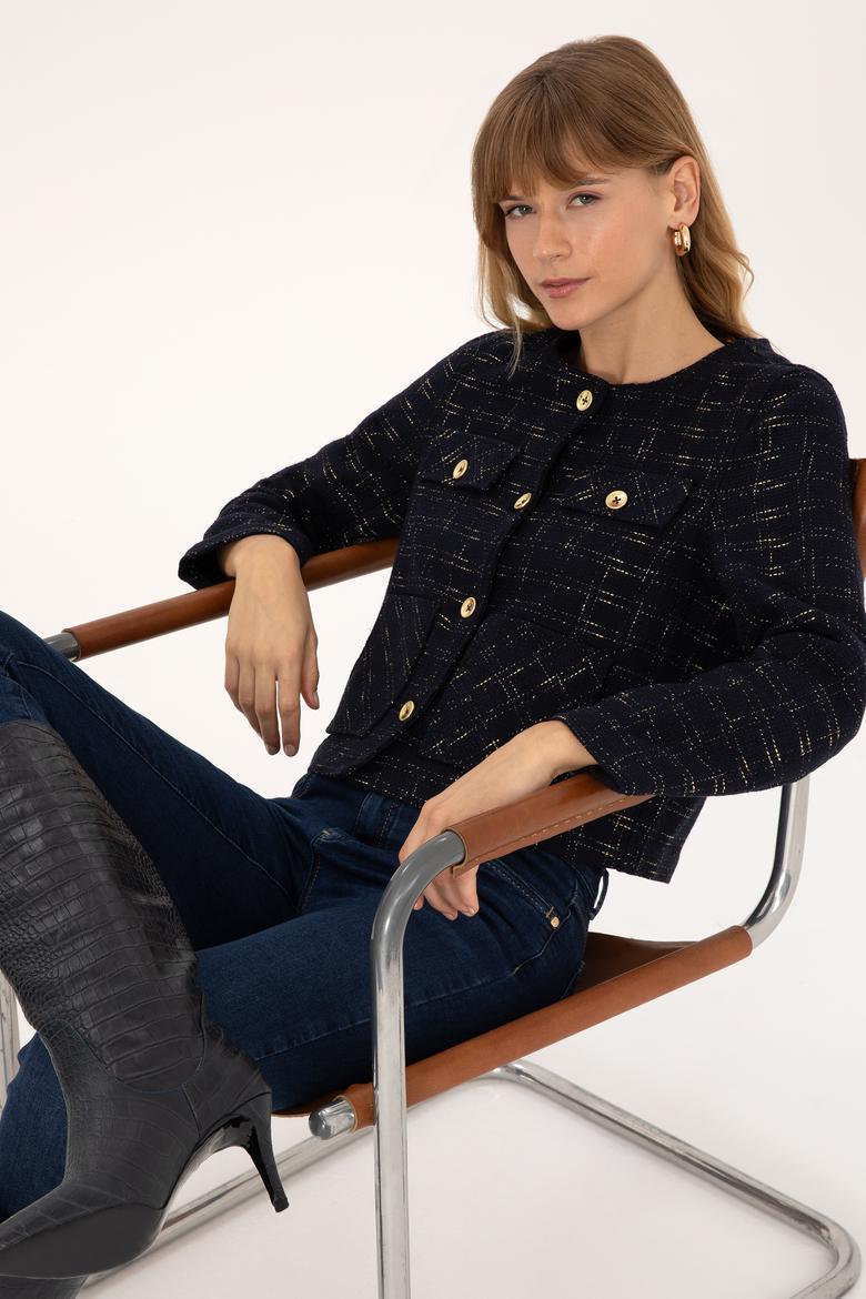 Kadın Lacivert Ceket - 50308757013