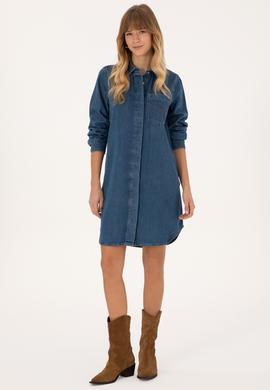 Kadın Mavi Jean Elbise - 50309329005