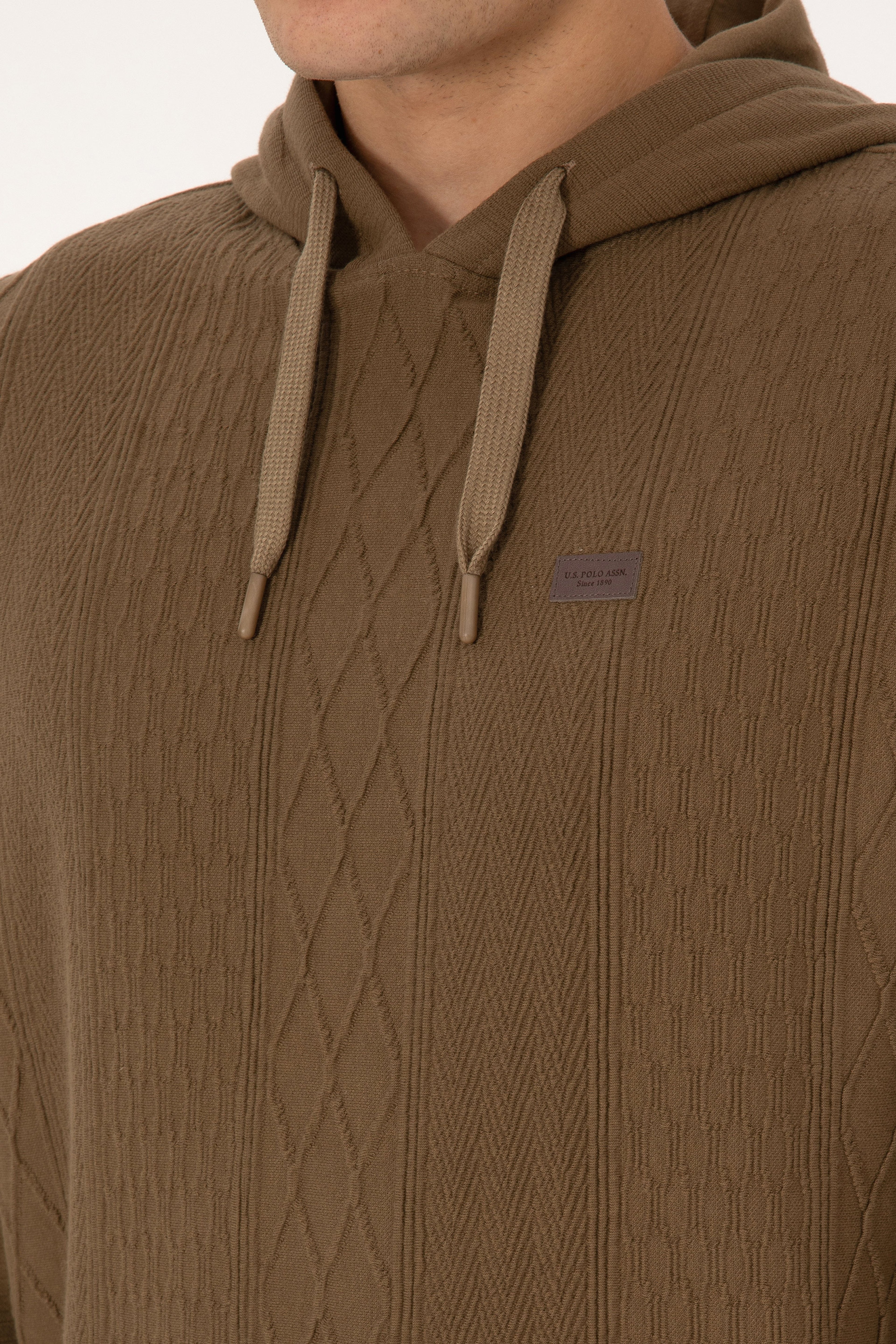 Erkek Haki Sweatshirt - Image 7