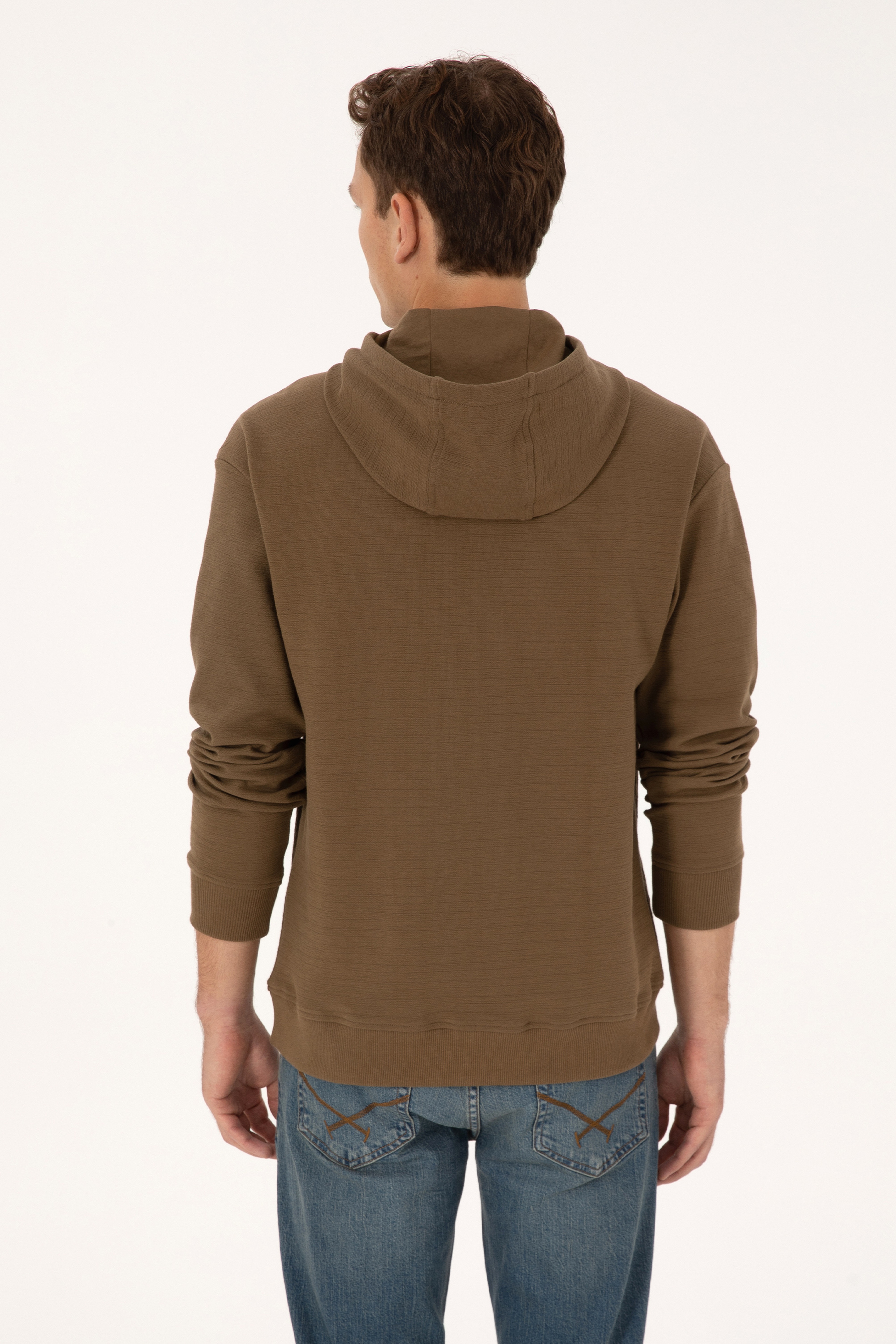 Erkek Haki Sweatshirt