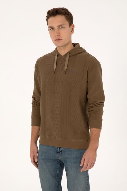 Erkek Haki Sweatshirt