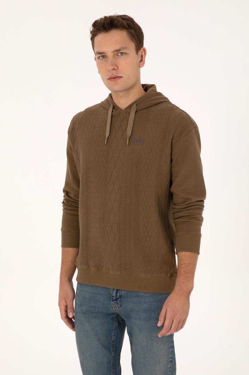 Erkek Haki Sweatshirt